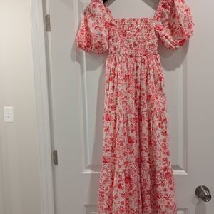 Abercrombie & Fitch Pink Floral Maxi Dress